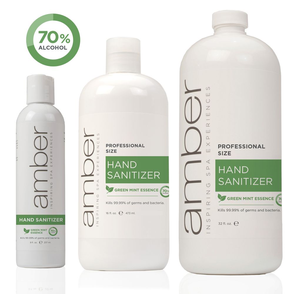 Amber Professional Green Mint Hand Sanitizer