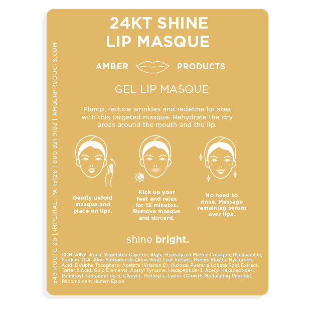 24KT Shine Lip Masque - 1 pack